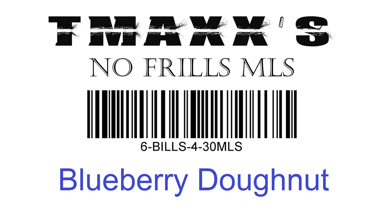 No Frills Blueberry Doughnut