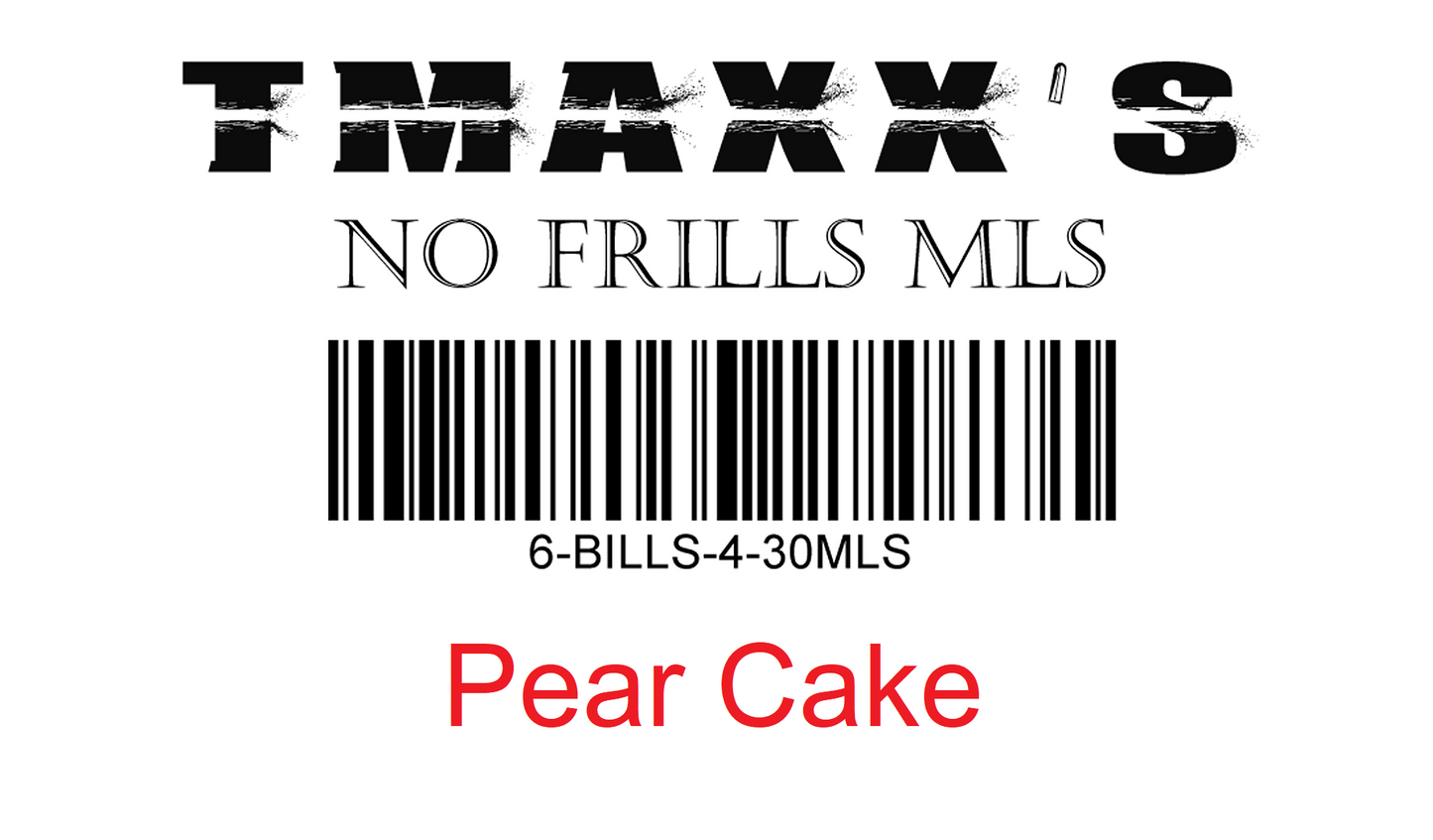 No Frills Pear Cake