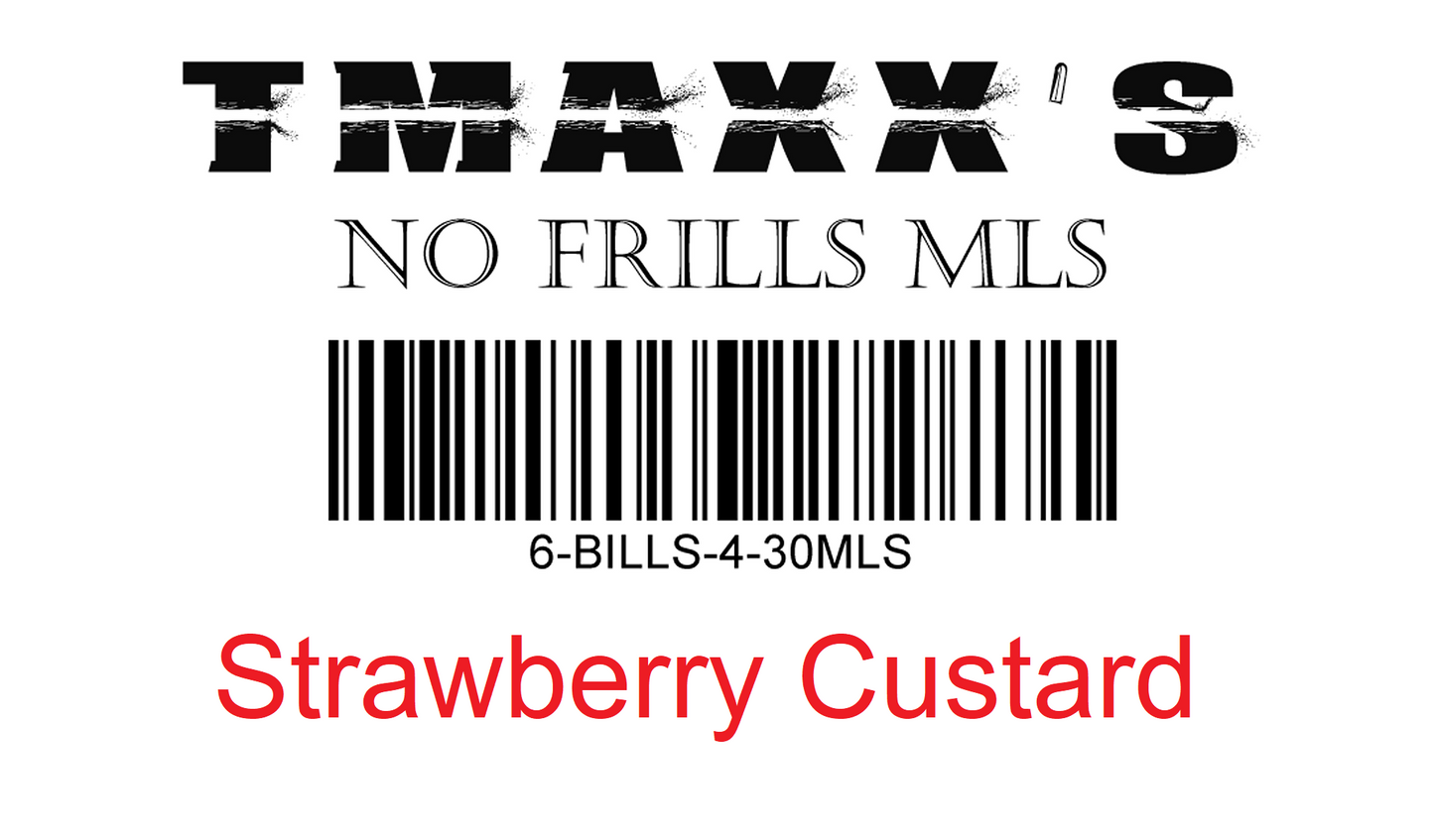 No Frills Strawberry Custard