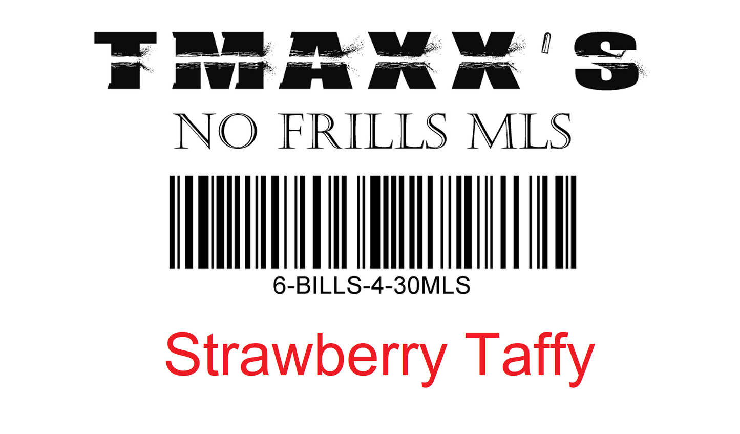No Frills Strawberry Taffy