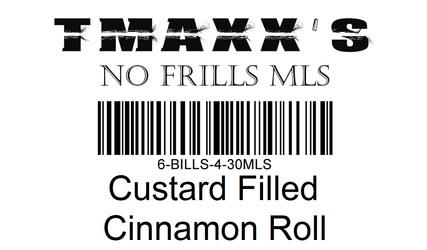 No Frills Custard Filled Cinnamon Roll