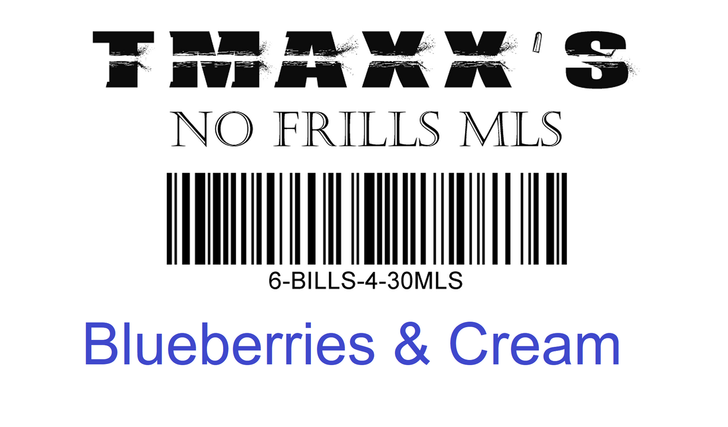 No Frills Blueberries & Cream