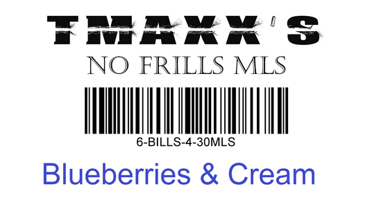 No Frills Blueberries & Cream