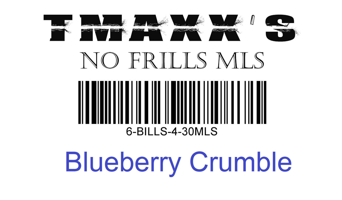 No Frills Blueberry Crumble