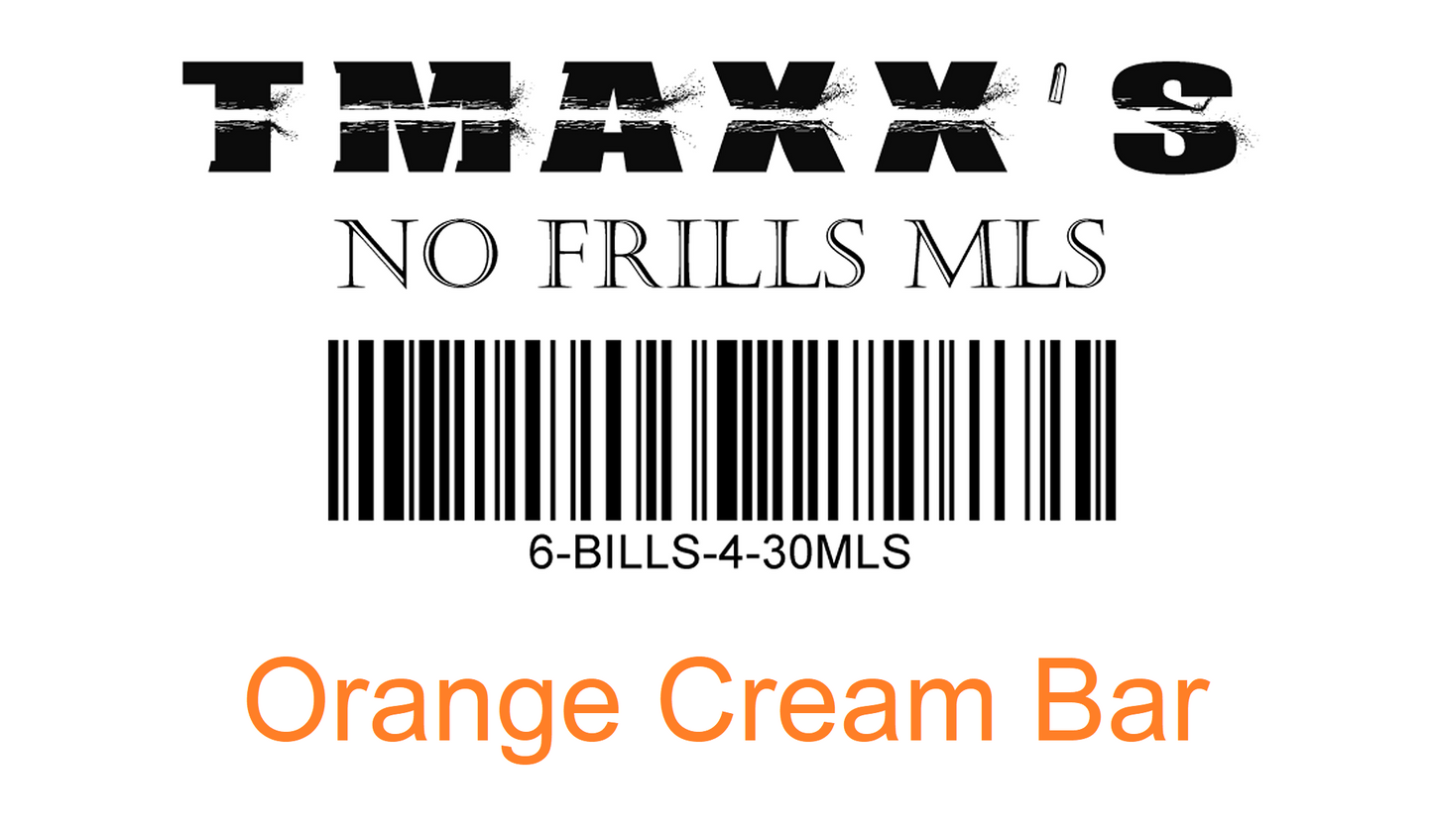 No Frills Orange Cream Bar