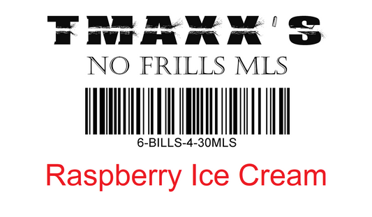 No Frills Raspberry Ice Cream