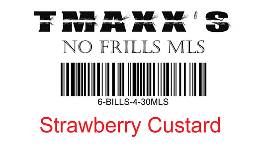 No Frills Strawberry Custard